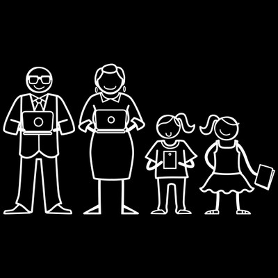 

The Indian Family Sticker Family Sticker for Windows, Bumper, Sides(White, Transparent)