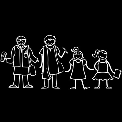 

The Indian Family Sticker Family Sticker for Windows, Bumper, Sides(White, Transparent)