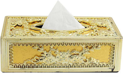 

Speedwav Royal Full Golden Designer Holder Box Vehicle Tissue Dispenser(Gold)