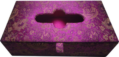 

Avinash Handicrafts Silk Tissue box 22.5x12.5 cm (Magenta) Vehicle Tissue Dispenser(Pink)