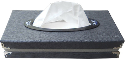 

Auto Addict Grey Leatherite Box with 200 Sheets(100 Pulls) Vehicle Tissue Dispenser(Grey)