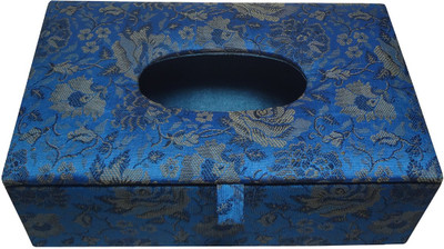 

Avinash Handicrafts Silk Tissue Paper Dispenser 20x12.5 cm Blue Vehicle Tissue Dispenser(Blue)