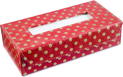 

Ecoleatherette Polka Design Vehicle Tissue Dispenser(Multicolor)