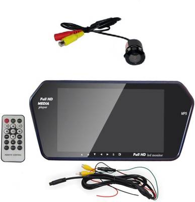 HARMAN 7inch Car Lcd Tft Usb Mp3 Mp4 Mp5 Player Rear View Mirror Monitor Black LED  (17.78 cm)