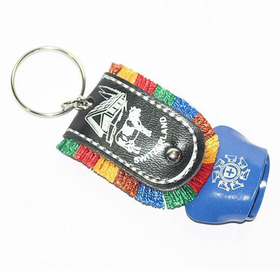 

Aura Medium Size Swiss Cowbell Cow Bell Locking Key Chain(Multicolor)