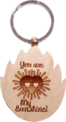 

Oyedeal Express Love KYCN373 Wooden Engraved Key Chain(Brown)