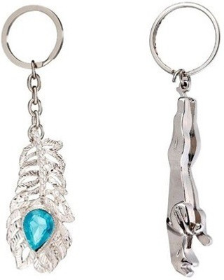 Ezone OMG & Jaguar Combo Set Key Chain(Silver)
