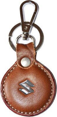 

Tech Fashion Maruti Suzuki Leather Stunning Brown Metal ring Hook Beautiful Gift Boy Girl Men Women TF-559 Locking Key Chain(Multicolor)