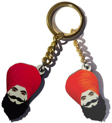 

MiiCreations Punjabi Turban Singh Beard Key Chain(Multicolor)