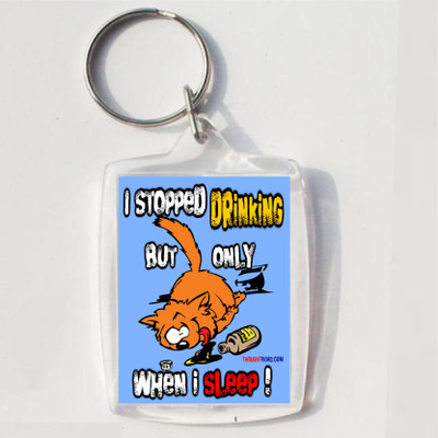 

Thoughtroad STOPPED DRINGING Key Chain(Multicolor)