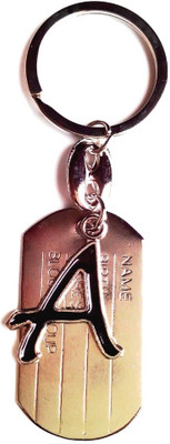 

Keepsake A Alphabetical Shaped Key Chain Key Chain(Grey)