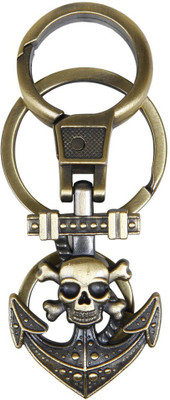 

true traders True Traders skull keychain Key Chain(Gold)