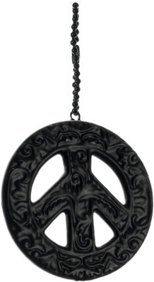 Seletti Memorabilia Charms-Peace Key Chain(Black)
