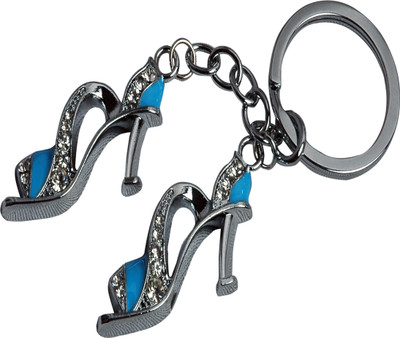 

Oyedeal Diamond Studded High Heel Key Chain(Blue)