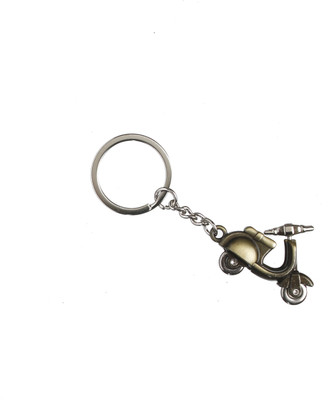 

Techpro Retro Trendy Golden Colour Scooter Key Chain(Multicolor)