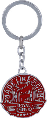 Zeroza Royal Enfield Metallic RE98 Key Chain(Multicolor)
