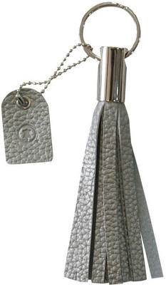 

Hidepark Silver Leather Key Chain(Silver)