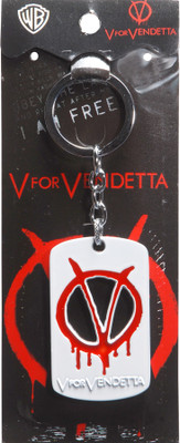 

Zeroza V for VENDETTA Logo ML62 Locking Key Chain(White)