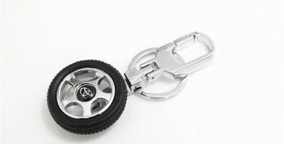 

Parrk Toyota Tyre Rotary Wheel Locking Key Chain(Black)