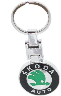 

Aura Imported Heavy Metal Skoda Auto Key Chain(Green, Black, Silver)