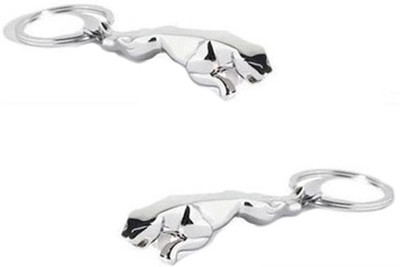 

Turban Toys Combo Of Jaguar Metal Keychain Key Chain(Silver)