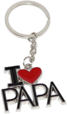 

Aura I Love Papa Key Chain(Red, Silver, Black)