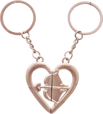 

Oyedeal Express Love KYCN389 Couple Key Chain(Gold)