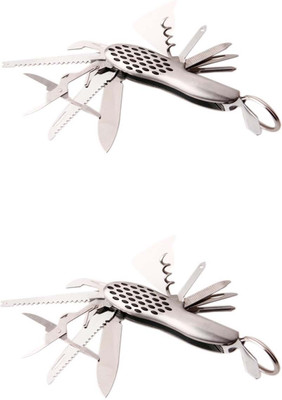 

Keepsake Swiss Knife Combo Key Chain(Grey)