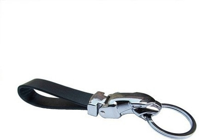 

Phoenix Jaguar Leather Metallic Key Chain(Silver, Black)