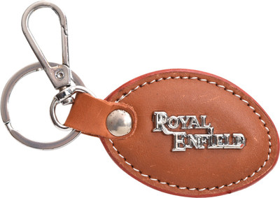 

Oyedeal Royal Enfield Faux Leather Metal KYCN1736 Locking Key Chain(Brown)