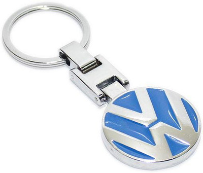 

Aura Volkswagen Imported Full Metal Key Chain(Blue, Silver)