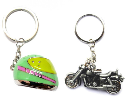 

City Choice Helmet & Grey Bike Key Chain(Multicolor)