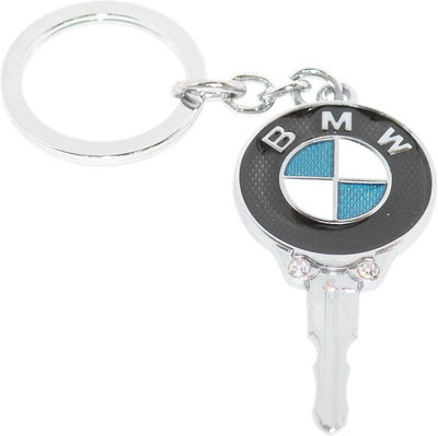 

Aura Imported Key Shape Full Metal BMW Key Chain(Black, Silver)