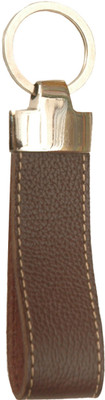 

Walletsnbags Fine Milled Belt Keychain Key Chain(Brown)