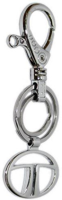 

Aura Cool Imported Tata Cars Full Metal Hook Key Chain(Silver)