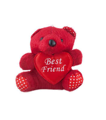 

Forty Creek Teddy Bear With Red Best friend Heart Key Chain(Red)