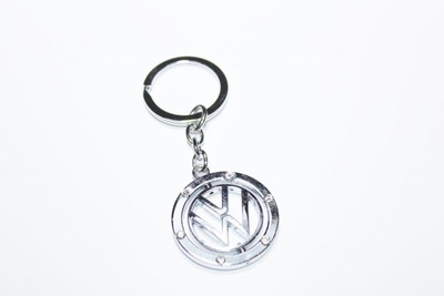 Hiyaa Volkswagen Revolving Metal Key Chain(Silver)