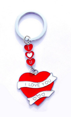 

CTW love You Hanging Heart Metal Key Chain(Red)