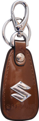 

Oyedeal KYCN1054 Suzuki Leather Metal Locking Key Chain(Brown)