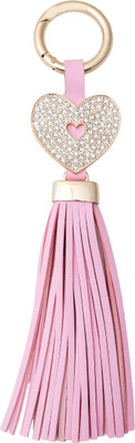 

Super Drool Pink Fringes Locking Key Chain(Pink)