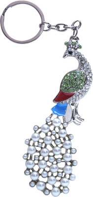 

Dealfinity Studded Peacock Metal DKYCN1570 Key Chain(Multicolor)