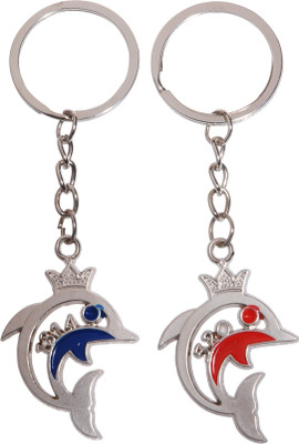 

Dealfinity 1314 Forever 520 I Love You Couple Dolphin DKYCN572 Key Chain(Multicolor)