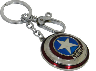 

Techpro Captain America Shield Locking Key Chain(Multicolor)