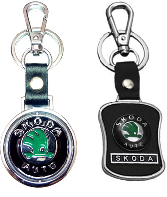 

City Choice Combo of New Revolving & Leather-Metal Hook Locking Key Chain(Multicolor)