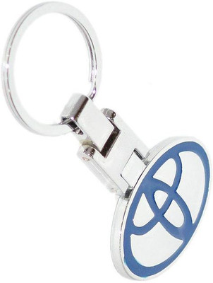 

Aura Imported Heavy Metal Toyota Cars Key Chain(Blue, Silver)