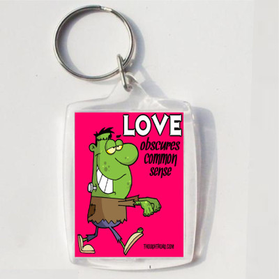 

Thoughtroad LOVE OBSCURES COMMON SENSE Key Chain(Multicolor)