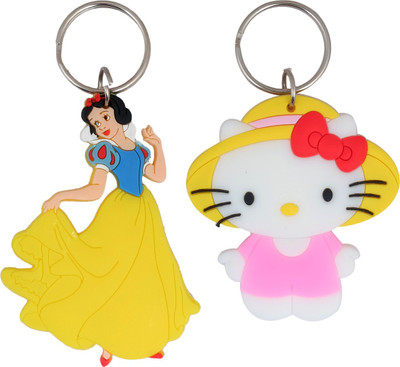 

Super Drool I Love Cute Cartoons Locking Key Chain(Multicolor)