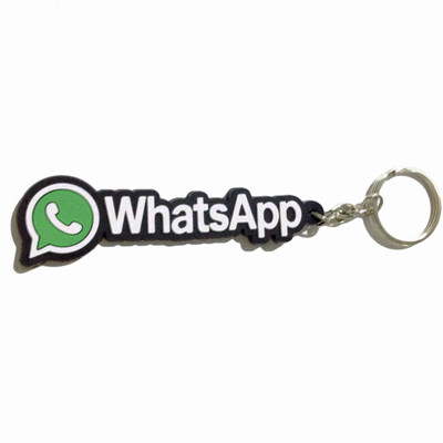 

Tech Fashion Whatsapp Logo Synthetic Locking Key Chain(Green, Black)