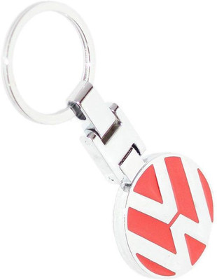 

Aura Imported Heavy Metal Volkswagen Key Chain(Red, Silver)