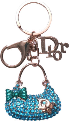 

Super Drool Blue Stone Studded Purse Key Chain(Multicolor)